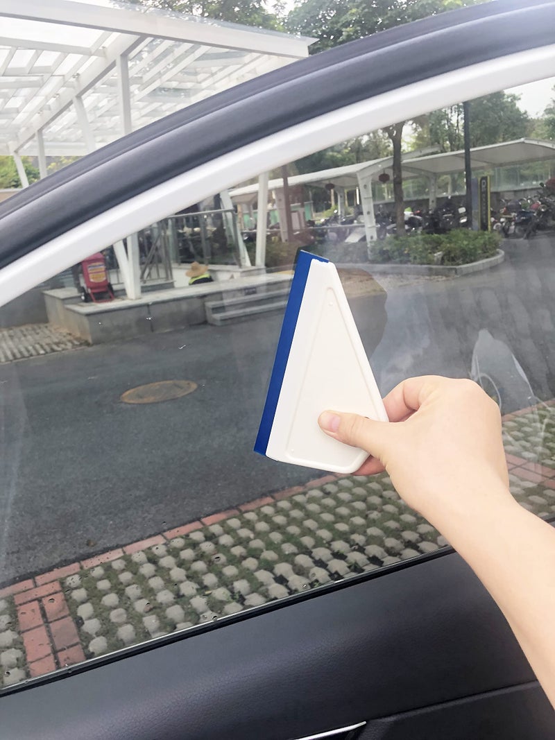 EHDIS Small Squeegee Window Tint Squeegee Silicone Squeegee Wiper Blade for Car Window Glass Mirror Cleaning Wash Cleaner Wiper - 2 PCS - Image 2